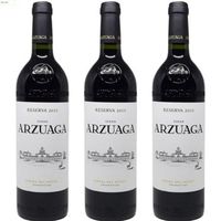 arzuaga reserva tinto con crianza prolongada - pack 3 botellas 75 cl - 14 vol