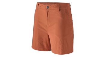 Pantalones cortos de senderismo patagonia quandary para mujer 5  naranja