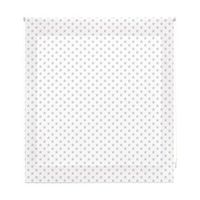 estor enrollable infantil - estor infantil tamano 150x180 - estor enrollable color blanco con estrellas gris  blindecor