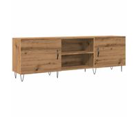 mueble tv - mesa de tv madera de ingenieria roble artisan 150x30x50 cm