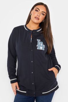 Yours Cazadora Azul Marina Bomber 