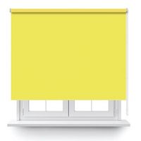 estor enrollable opaco amarillo 180x150cm
