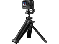 tripode - gopro 3 way grip 20 tres formas brazo plegable negro