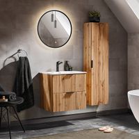conjunto mueble lavabo individual tableros de melamina y mdf madera