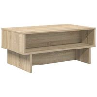 mesa de cafe - mesa de centro - mesa baja roble sonoma 80 x 46 x 35 cm madera de ingenieria
