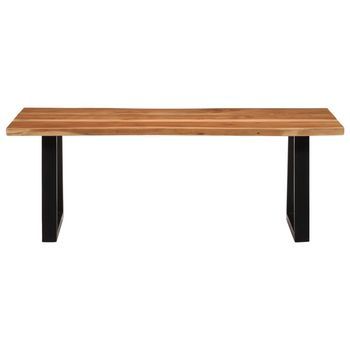 Mesa De Centro，mesa Auxiliar，mesa De Café Madera Maciza Acacia 110x55x40 Cm