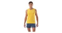 camiseta de tirantes compressport performance singlet amarillo hombre