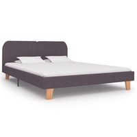 estructura de cama sin colchon tela gris taupe 180x200 cm vidaxl