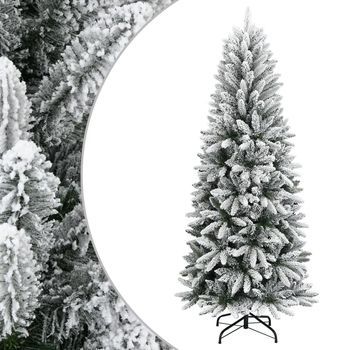 Árbol De Navidad | Decoraciones De Navidad Artificial Con Nieve Pvc Y Pe 150 Cm Cfw313225
