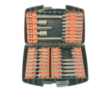 Juego de 45 piezas de puntas Silver, modelo Zestaw końcówek, herramienta profesional, alta resistencia y rendimiento, ideal para trabajos de precisión y uso intensivo