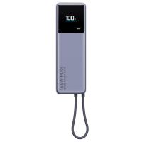 power bank xiaomi 165w 10000mah con cable integrado gris