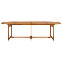 mesa de comedor jardin  mesa de exterior 280x90x75 cm madera maciza de acacia