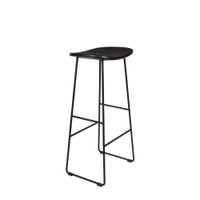 taburete de bar de madera negra