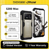 version global doogee s200 max telefono resistente 16gb 512gb 22000mah bateria 66w 132 pantalla trasera 672 120hz densidad 7050 nfc