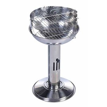 Stainless steel column barbeque