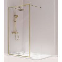 mampara ducha fija enmarcado fresh oro cepillado - 110cm