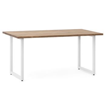 Mesa Oficina Icub Strong Eco 140x80x75cm Blanco En Madera Maciza De Pino Acabado Vintage Estilo Industrial Box Furniture