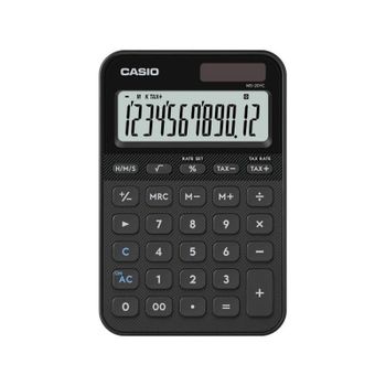 Calculadora Casio MS-20YC Escritorio Batería/Solar Negro