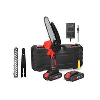 motosserra eletrica com duas baterias corrente e lamina - goeik