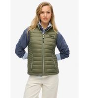 superdry para mujer w5011892a chaleco acolchado fuji lite verde s casual nylon