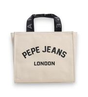 pepe jeans para mujer pl0300175 bolso trisha beige osfa blanco casual algodon