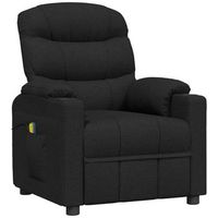 sillon de masaje de tela negro cfw412278