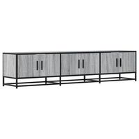 mueble para tv  mueble de salon  gabinete de tv madera de ingenieria gris sonoma 180x35x41 cm