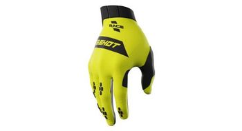 Shot race guantes adulto amarillo neon