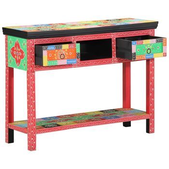 Vidaxl Mesa Consola Con Cajón Multicolor 100 X 30 X 77 Cm