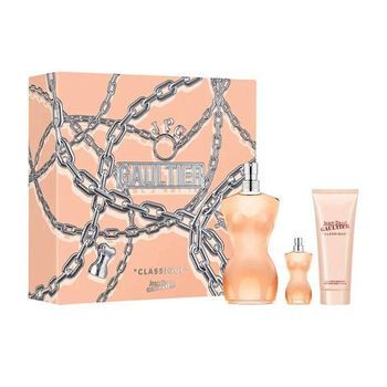 Jean Paul Gaultier Classique Edt 100 Ml Spray + Edt 6 Ml + Body Lotion 75 Ml Woman