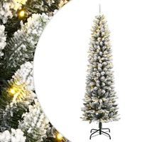 arbol de navidad  decoraciones de navidad artificial con 150 leds y nieve flocada 150 cm cfw603198