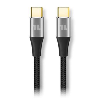 1Life Cable USB-C 100w PD 10Gbps 4K 1,5m Negro