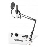 microfono vonyx cms 400 alambrico con filtro antipop y soporte ajustable