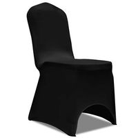 funda elastica para sillas 50 piezas negro vidaxl