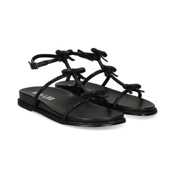 Bibi Lou Sandalias Planas Mujer - Negro Talla 41