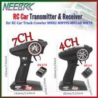 transmisor y receptor para auto rc 7ch 4ch 24g control remoto digital con receptor rx-g7xrx-g4 para auto rc crawler mn82 mn99s