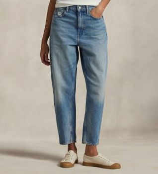 Polo Ralph Lauren para mujer. 211969409001 Jeans Curved Tapered azul (24/32), Casual, Algodón, Denim