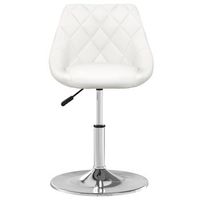 4 uds sillas de comedor  silla de cocina cuero sintetico blanco