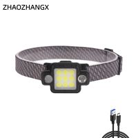 zhaozhangx nueva lampara de trabajo linterna frontal magnetica carga usb pesca correr de noche luz multifuncional para exteriores