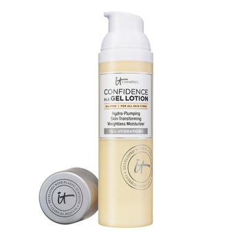 Confidence in a gel lotion hydratant