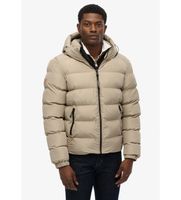 superdry para hombre m5011905a chaqueta acolchada hooded sports taupe xxl casual poliester