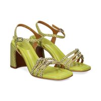 audley sandalias con tacon mujer - verde talla 36
