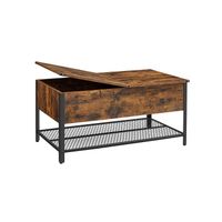mesa de centro con tapa industrial