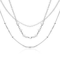 cadena de mujer de plata 925 tres vueltas