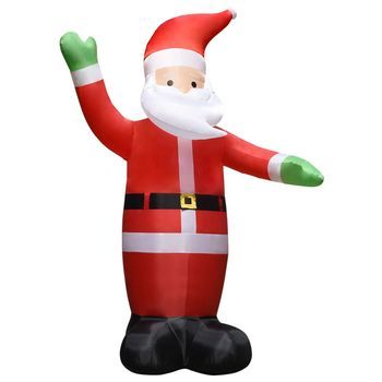 Papá Noel Inflable Con Led Adorno Navideño Ip44 4,5 M Vidaxl