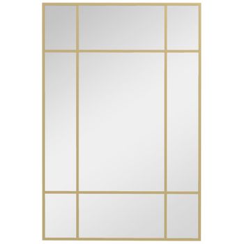 Espejo de pared 90x2x60 cm oro