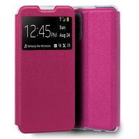 cool funda flip cover liso rosa para xiaomi redmi note 10 pro
