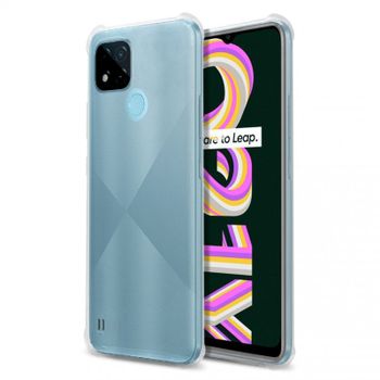 PcCom Essential Funda Antishock Transparente para Realme C21Y/C25Y