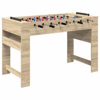 mesa de futbolin roble sonoma 125 x 605 x 80 cm vidaxl