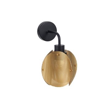 Aplique de pared jafi en metal dorado